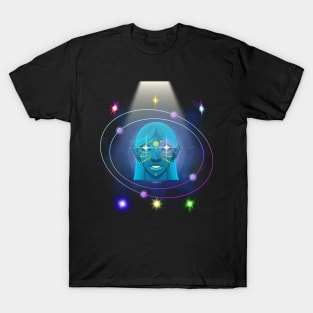 Namaste Yoga in space T-Shirt